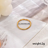 201 Stainless Steel Classic Roman Numeral Rings YL1527-6-1