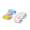 Letter A~Z Embroider Thread Cloth on/Sew On Patches PATC-K001-02-2