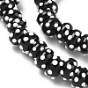 Spray Painted Opaque Glass Enamel Beads GLAA-G128-01-4