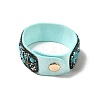 Faux Suede Snap Cord Bracelet BJEW-F428-14-5