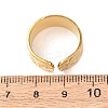304 Stainless Steel Open Cuff Rings for Women RJEW-K309-25G-5