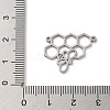 Tarnish Resistant 304 Stainless Steel Connector Charms STAS-O005-03P-3