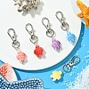 Ocean Themed Tortoise Handmade Porcelain Pendant Decorations HJEW-JM01698-5
