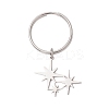 6Pcs 201 Stainless Steel Keychain KEYC-JKC01184-3