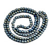 Frosted Electroplate Glass Beads Strands LS-EGLA-S195-01C-01-2