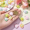 40Pcs 4 Styles Opaque Resin Pendants RESI-CJ0002-85-4