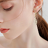 20Pcs 2 Colors Brass Clip-on Hoop Earring Converters Findings KK-SP0002-53-6