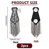 2Pcs Fashionable Tassel Epaulettes DIY-FH0008-89B-B-2