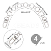 4Pcs Iron & 304 Stainless Steel Bag Strap Chains HJEW-PH0001-34-5