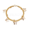 Brass Rolo Chain & Iron Cable Chain Multi-strand Bracelet BJEW-JB10405-1
