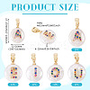 5Pcs 5 Styles Natural Cultured Freshwater Pearl Pendants KK-TA0002-27-4
