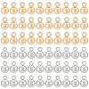 60Pcs 2 Colors Real 18K Gold Plated Long-Lasting Plated Brass Charms KK-BC0013-55-1