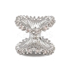 Brass Micro Pave Cubic Zirconia Beads KK-F921-05P-1