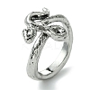 Snake Alloy Open Cuff Rings RJEW-K275-63AS-1
