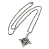 201 Stainless Steel Pendant Necklaces LS-NJEW-G118-02AS-3