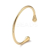 Ion Plating(IP) 304 Stainless Steel Cuff Bangles for Women BJEW-Z078-12G-1