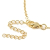 Brass Micro Pave Clear Cubic Zirconia Girls and boys Pendant Necklaces for Valentine's Day LS-NJEW-K381-01C-G-3