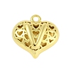 Hollow Brass Pendants for Valentine's Day KK-M289-03V-G-1