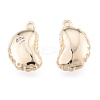 Brass Micro Pave Clear Cubic Zirconia Charms KK-N216-559LG-1
