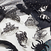 6Pcs 6 Styles Halloween Zinc Alloy Claw Hair Clips for Woman Girls Thick Hair PHAR-GA0001-03-4