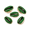 Electroplated Cowrie Shell Beads SSHEL-M023-05D-1