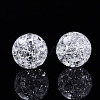 Transparent Crackle Style Acrylic Beads MACR-T036-16-2