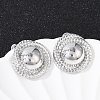 304 Stainless Steel Stud Earrings EJEW-G423-13P-1