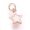 Enamel Brass Charms KK-G364-18-2