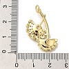 Rack Plating Brass Micro Pave Cubic Zirconia Pendants KK-I720-23G-3