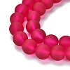 Baking Paint Transparent Glass Bead Strands X-GLAA-S031-10mm-39-3