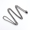 Electrophoresis Brass Cable Chains Necklaces X-MAK-R019-01-1