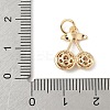Brass Micro Pave Cubic Zirconia Pendants LS-KK-Z107-13G-3