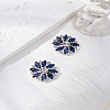2Pcs 1-Hole Alloy Rhinestone Shank Buttons BUTT-LP0001-65-1