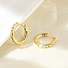 Brass Micro Pave Clear Cubic Zirconia Hoop Earrings EJEW-D311-145G-2