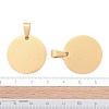 Ion Plating(IP) 304 Stainless Steel Pendants STAS-I311-05A-G-4