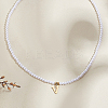 Imitation Pearl with Stainless Steel Pendants Necklaces NJEW-LP0001-51V-G-3