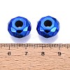 UV Plating Iridescent Transparent Acrylic European Beads OACR-E033-22-06-3
