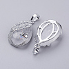 Natural Quartz Crystal Pendants G-E442-04W-2