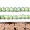 Anti-Tarnish Electroplate Glass Beads Strands X-EGLA-T021-4mm-15-09-4