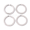 304 Stainless Steel Keychain Clasp Findings STAS-28D-2