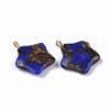 Assembled Synthetic Imperial Jasper and Bronzite Pendants G-S366-002C-2