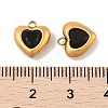 Ion Plating(IP) 304 Stainless Steel Micro Pave Cubic Zirconia Pendants STAS-S131-17G-01-3