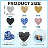 Polyester Hotfix Rhinestone Iron on Patches Applique Patch FIND-TA0002-53D-4