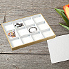 1Pc 12 Grids Imitation Leather Jewelry Trays CON-CL0001-02B-5