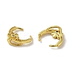 Flower Rack Plating Brass Micro Pave Cubic Zirconia Pinch Bails KK-P246-02G-2
