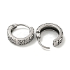316 Surgical Stainless Steel Hoop Earrings EJEW-D096-23D-AS-2