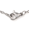 Non-Tarnish 304 Stainless Steel Pendant Necklaces NJEW-P001-10P-3