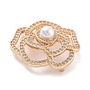 Rack Plating Brass Micro Pave Clear Cubic Zirconia Pendants KK-C063-05G-2