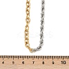 304 Stainless Steel Rope Chain Cable Chain OT Necklaces for Women NJEW-K288-02GP-5
