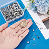 200Pcs 304 Stainless Steel Stud Earring Findings STAS-UN0063-93-3